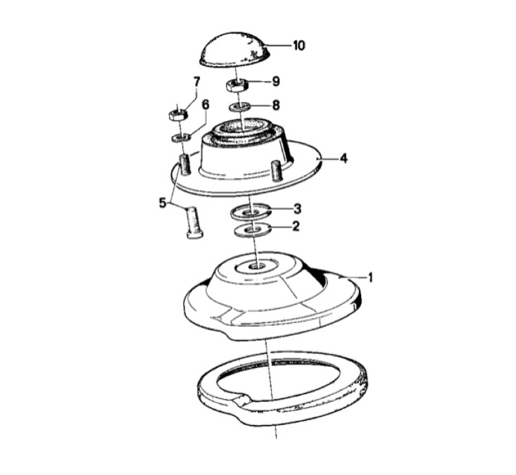 E21 strut mount diagram